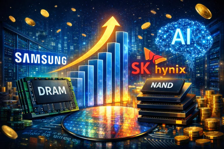 Samsung i SK Hynix na fali bańki AI. Sektor pamięci zmierza po ponad 550 mld dolarów w 2026 roku