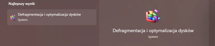 Defragmentacja dysku