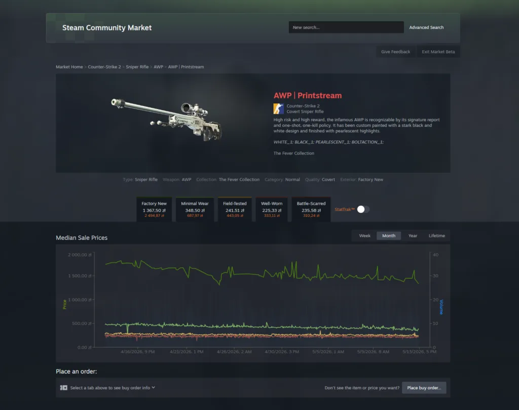 Nowy wygląd Rynku Steam z ulepszonymi listingami i filtrami przedmiotów